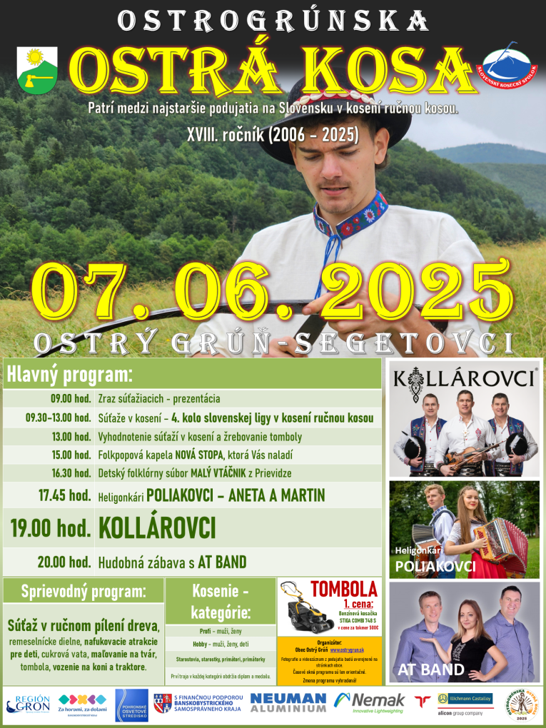 Ostrá kosa 2025
